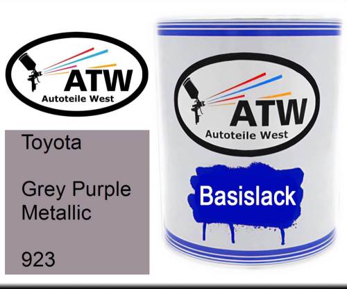 Toyota, Grey Purple Metallic, 923: 1L Lackdose, von ATW Autoteile West.